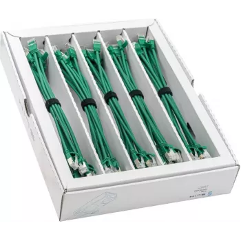 Wirewin SLIM-LS-K6A 0,25 GN 50 Cat6A U/FTP Slim patch kábel, 0,25m, zelená, balenie 50 ks