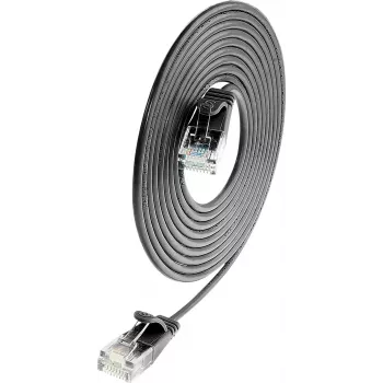 Wirewin Cat.6 SLIM-Light patch kábel U/UTP 1,5m čierny PKW-LIGHT-K6 1.5 SW