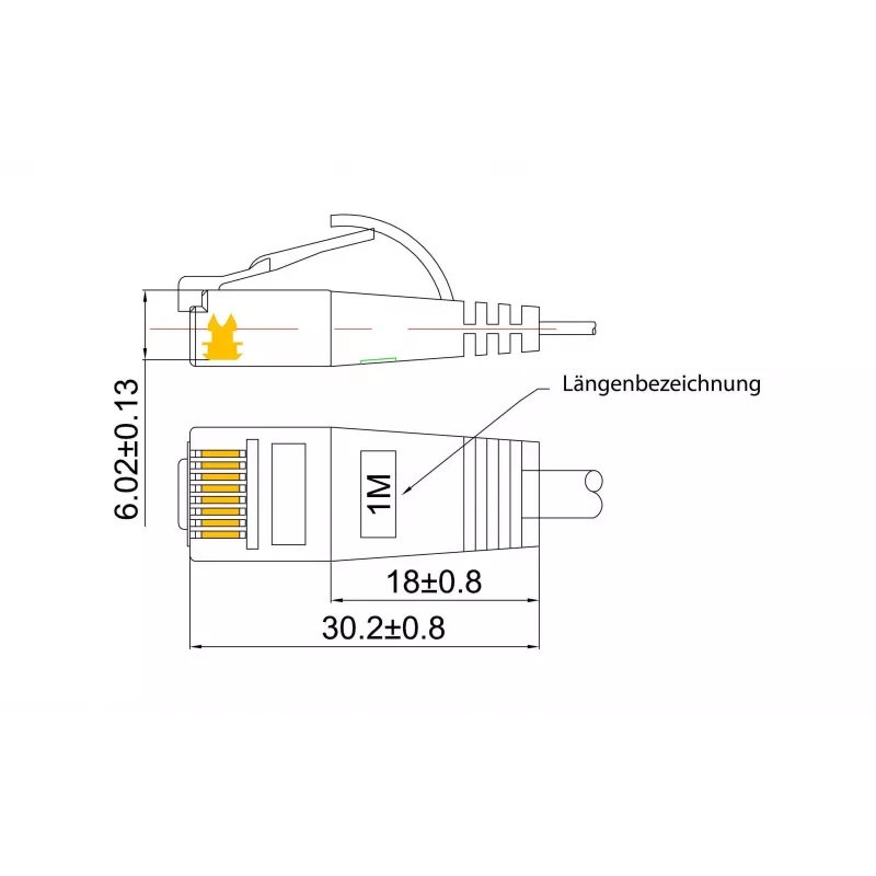 Wirewin Cat.6 SLIM-Light patch kábel U/UTP 1,5m čierny PKW-LIGHT-K6 1.5 SW