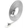 Wirewin SLIM-LS-K6A 0,15 50 Cat6A Slim Ethernet patch kábel, 0,15m, U/FTP, sivá, balenie 50 ks