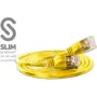Wirewin Triotronik F/UTP Cat6 patch kábel, 2 m, RJ-45 konektor samec/samec, žltý PKW-LIGHT-STP-K6 2.0 GE