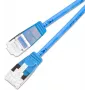 Wirewin SLIM KAT6A 10 Gigabit Light patch kábel, U/FTP, 3,8 mm, modrý, 0,15 m (PKW-LIGHT-STP-K6A 0.15 BL)