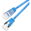 Wirewin SLIM KAT6A 10 Gigabit Light patch kábel, U/FTP, 3,8 mm, modrý, 0,15 m (PKW-LIGHT-STP-K6A 0.15 BL)