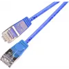Wirewin Triotronik PKW-LIGHT-STP-K6 3.0 BL - 3 m Cat6 STP Ethernet patch kábel, RJ-45 konektor samec na samec, modrý