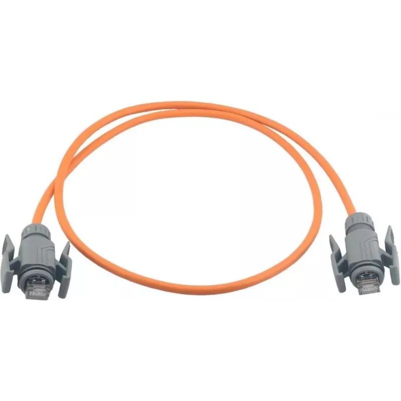 Wirewin Industrial Cat6a S/FTP PUR patch kábel, 5 m, oranžový, IP67 RJ45 PKW-I2-SF-K6A-PUR 5.0 OR