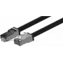 Wirewin vonkajší CAT6A S/FTP patch kábel, 5 m, čierny, PUR plášť, Anti-UV PKW-OUT-SF-K6A-PUR 5.0