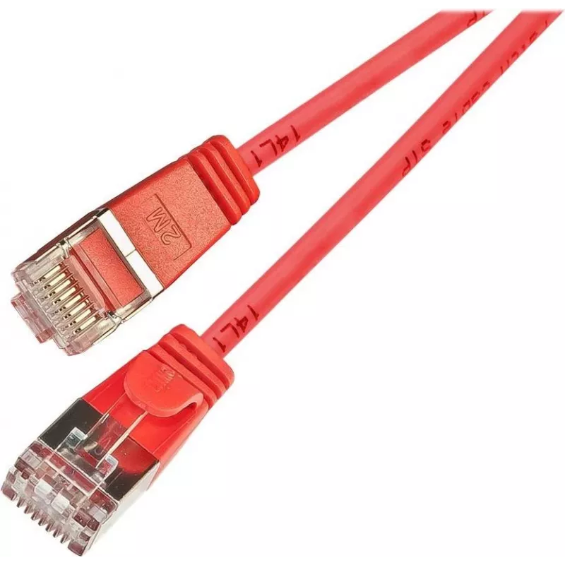 Wirewin SLIM SL6 7,5 m Red Cat.6 U/FTP Slim-Light patch kábel (PKW-LIGHT-STP-K6 7.5 RT)