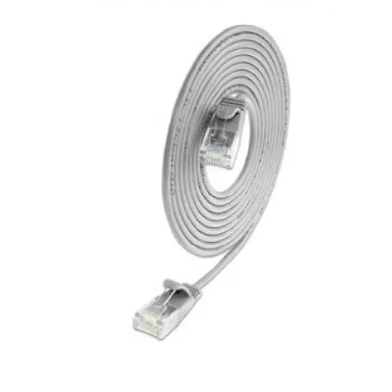 Wirewin SLIM KAT6A 10 Gigabit Light patch kábel okrúhly, U/UTP, Ø 3,6 mm, sivý (SLIM-L-UU-K6A 1.5)