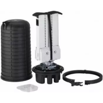 Optotec IP68 Outdoor Dome zváracia mufla, max 432 vlákien, 525 mm výška, 2x oválna, 8x okrúhla FTTx (FOCUS-ODC2-CB)
