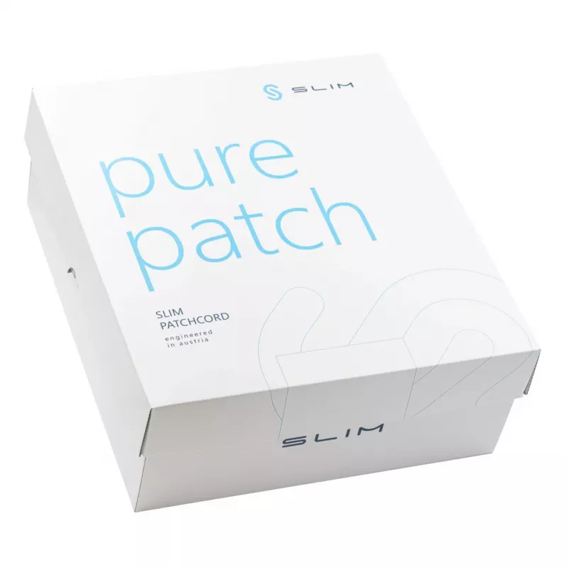 Wirewin SLIM KAT6A 10 Gigabit Light patch kábel, 2,0 m, U/FTP, Ø 3,8 mm, čierna, balenie 60 ks KAT6A LIGHT tienený (SLIM-LS-K6A 2.0 BK 60)
