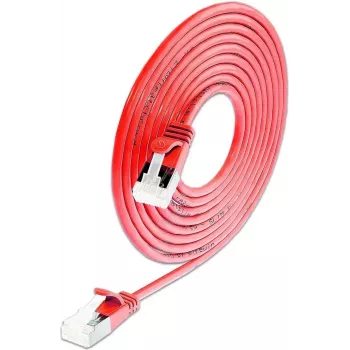 Wirewin SLIM KAT6A 10 Gigabit Light patch kábel, U/FTP, 3,8 mm, červená, 0,15 m PKW-LIGHT-STP-K6A 0.15 RT