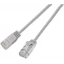 Wirewin SLIM KAT6A 10 Gigabit Light patch kábel okrúhly, U/UTP, Ø 3,6 mm, sivá (SLIM-L-UU-K6A 0.15)