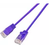 Wirewin SLIM KAT6A 10 Gigabit Light patch kábel okrúhly, U/UTP, Ø 3,6 mm, fialová (SLIM-L-UU-K6A 1.0 VT)