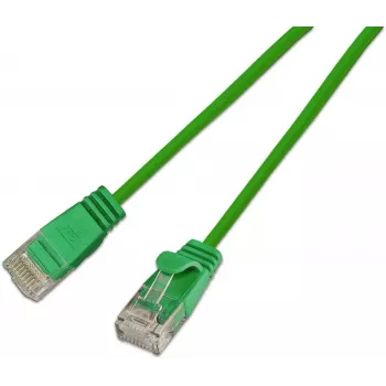 Wirewin Slim Cat.6A 10 Gigabit U/UTP patch kábel, 5 m, zelená SLIM-L-UU-K6A 5.0 GN