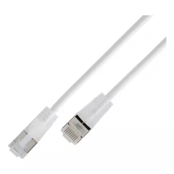 Wirewin SLIM KAT6A 10 Gigabit Light patch kábel okrúhly, U/UTP, Ø 3,6 mm, biela, 5,0 m (SLIM-L-UU-K6A 5.0 WT)