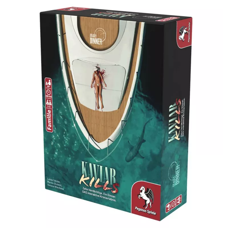 Pegasus Spiele Deadly Dinner – Kaviar Kills 19014G detektívna párty hra
