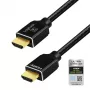 LogiLink HDMI kábel A/M na A/M 8K/60Hz 48Gbps kov nylon certifikovaný čierny 2m