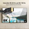 LogiLink HDMI kábel A/M na A/M 8K/60Hz 48Gbps kov nylon certifikovaný čierny 2m
