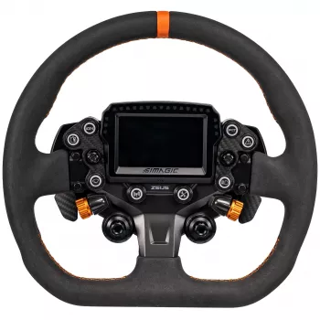 Simagic ZS-320CD Alcantara veniec volantu, 320mm, D-forma, 6x70mm PCD, bez náboja