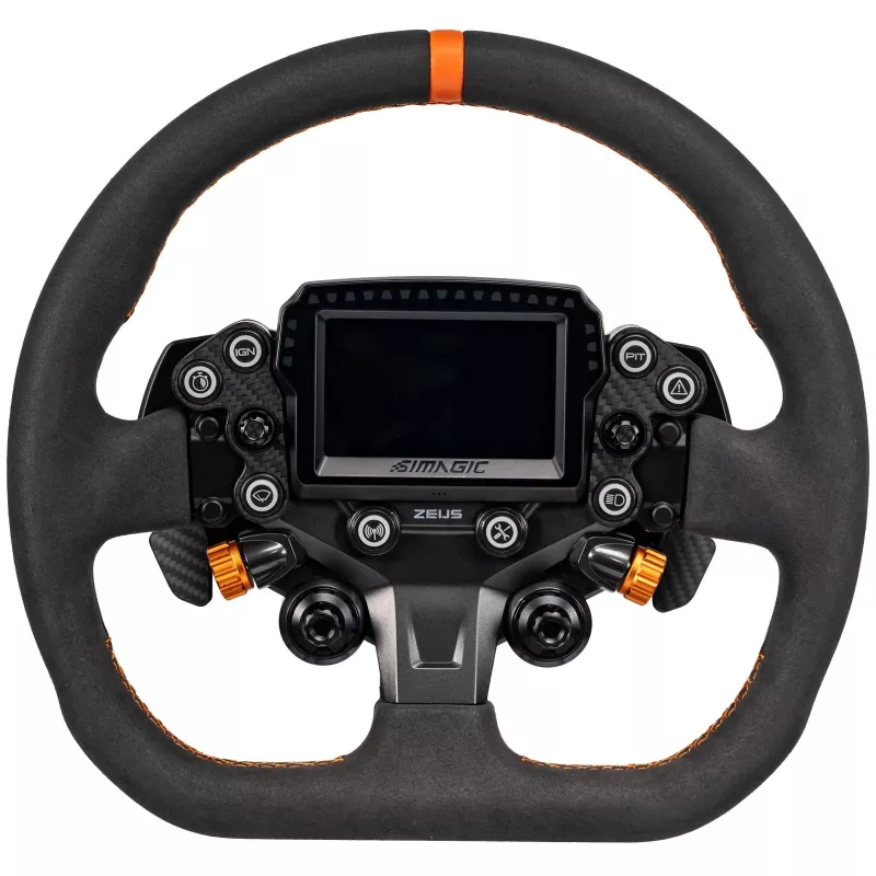 Simagic ZS-320CD Alcantara veniec volantu, 320mm, D-forma, 6x70mm PCD, bez náboja