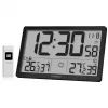 KIENZLE Jumbo NEO LCD meteorologická stanica nástenné hodiny čierne
