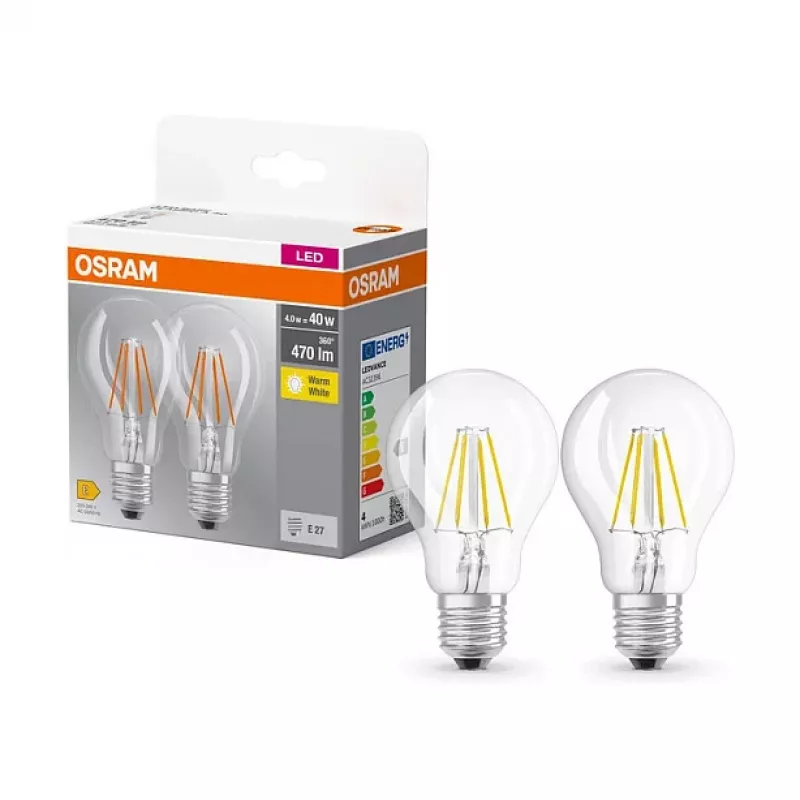 Osram LED žiarovka 4 W teplá biela E27 A60 matná