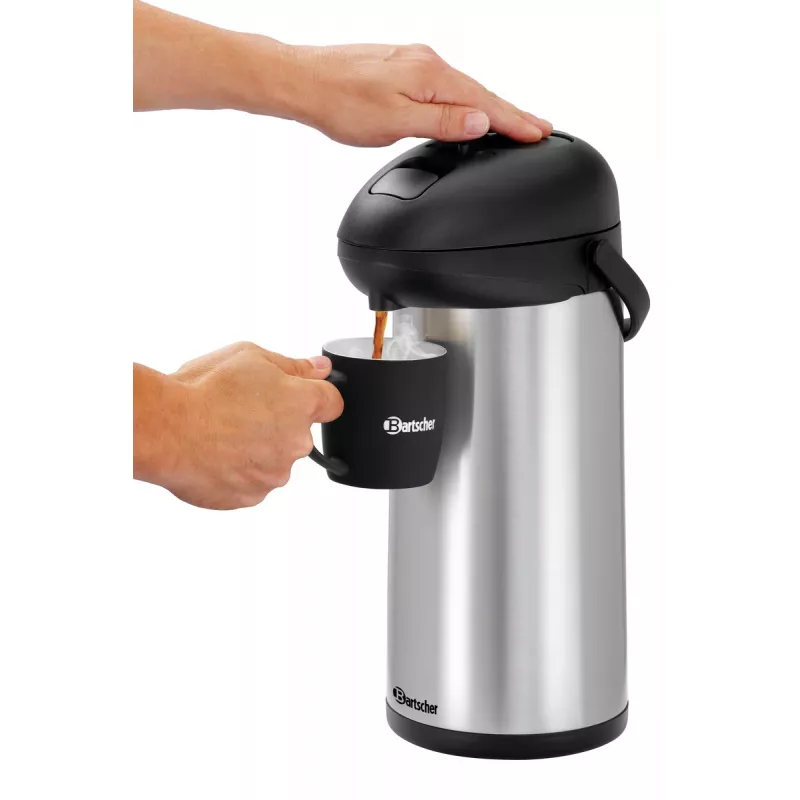 Bartscher izolačná kanvica 5L čierna/strieborná