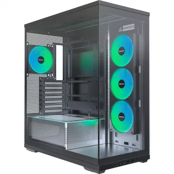 MONTECH TG3 PC skriňa, tvrdené sklo x2, čierna