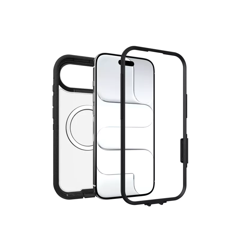 OtterBox Defender Series Pro XT zadný kryt pre Apple iPhone 15 Pro Max - Dark Side (transparentná/čierna)