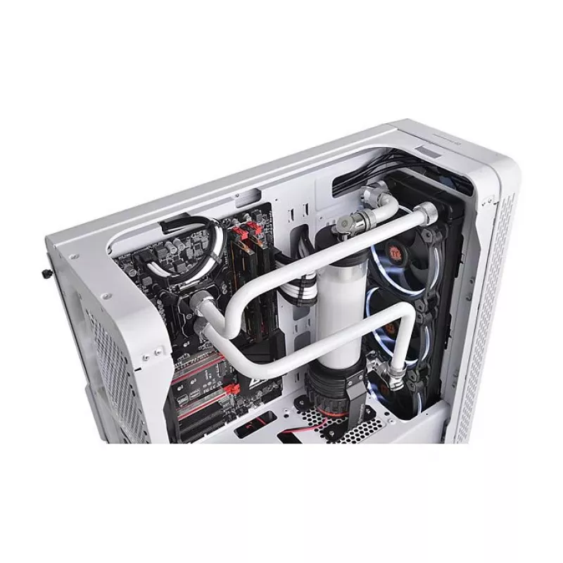 Thermaltake Pacific C-PRO G1/4 PETG trubica 16mm vonkajší priemer kompresné fitinky chróm