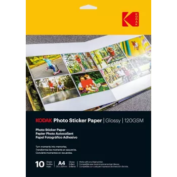 Kodak fotografický samolepiaci papier lesklý 120gsm A4 10 listov (3510645)