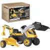 Smoby Builder Max šliapací traktor s prívesom, žltý