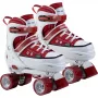 HUDORA kolieskové korčule veľkosť 32-35 červená/biela sneaker look quad skates