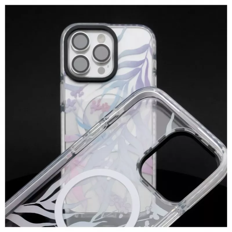 Evelatus Apple iPhone 15 Pro PC+TPU puzdro s MagSafe - individuálna kvetinová potlač