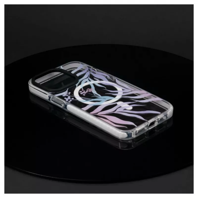 Evelatus Apple iPhone 15 Pro PC+TPU puzdro s MagSafe - individuálna kvetinová potlač