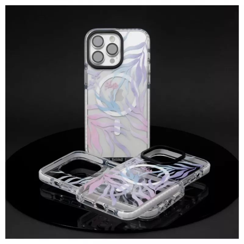 Evelatus Apple iPhone 15 Pro PC+TPU puzdro s MagSafe - individuálna kvetinová potlač