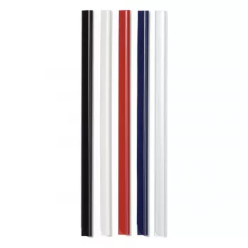Durable 293002 zakladacie lišty A4, 3 mm, biela, balenie 50 ks