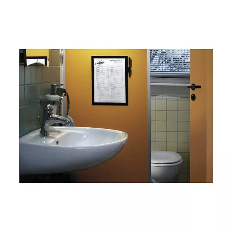 DURABLE DURAFRAME NOTE A4 magnetický informačný rámik, čierny 499301