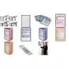 DURABLE Display Panel indexové záložky 58 mm, priehľadné, balenie 10 ks 560919