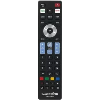 SUPERIOR ELECTRONICS SUPER Ready5 S univerzálny diaľkový ovládač – čierny SUPTRB019