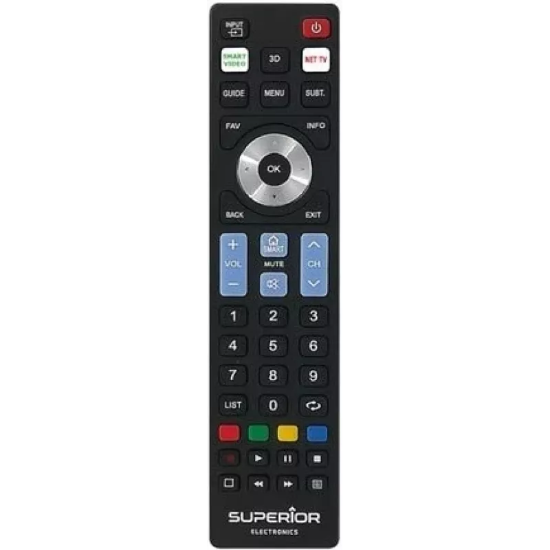 SUPERIOR ELECTRONICS SUPER Ready5 S univerzálny diaľkový ovládač – čierny SUPTRB019