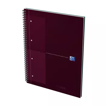Oxford International Collegeblock zápisník, DIN A4+, kockovaný, Hardcover, špirálová väzba, 80 listov, čierny 400191241