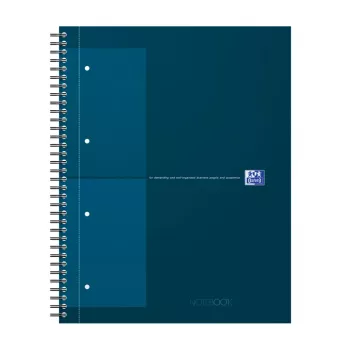 Oxford International Collegeblock zápisník, DIN A4+, kockovaný, Hardcover, špirálová väzba, 80 listov, 1 kus 400191243