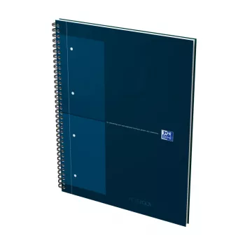 Oxford International Collegeblock zápisník, DIN A4+, kockovaný, Hardcover, špirálová väzba, 80 listov, 1 kus 400191243