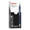Rotring Tikky Retro mechanická ceruzka 0,5 mm, modré chrómované ozdobné prstence 2202566