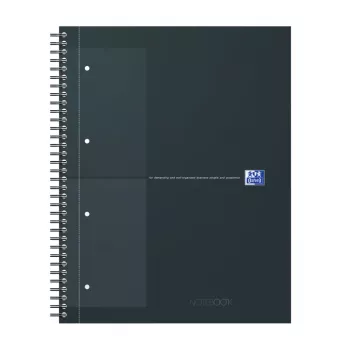 Oxford International Collegeblock zápisník, DIN A4+, kockovaný, Hardcover, špirálová väzba, 80 listov, kompatibilný so SCRIBZEE 400191148