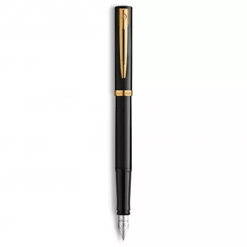 Waterman Allure Impression plniace pero, čierne so zlatými kovaniami, stredný hrot 2225500