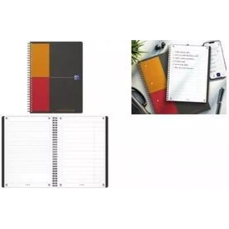 Oxford International Task Manager špirálový zápisník B5 80 listov modrý 400202295