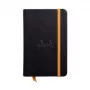 RHODIA RHODIARAMA zápisník 90 x 140 mm linajkovaný čierna umelá koža pevná väzba 96 listov 118642C