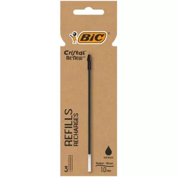 BIC Cristal RE'NEW náplň do guľôčkového pera, čierna, jemná 0,32 mm, 1 kus 503839
